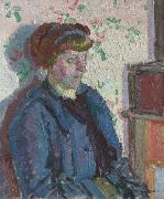 Harold Gilman Sylvia Gosse oil on canvas